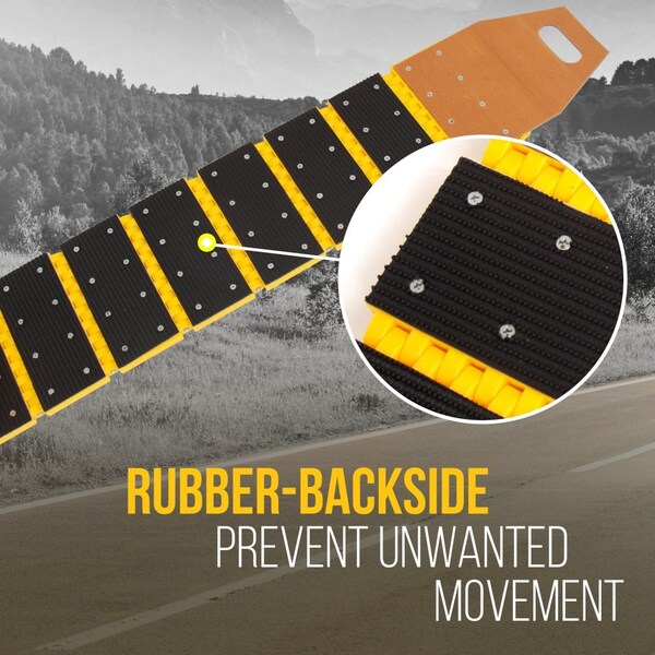 Pyle Vehicle Speed Bump - Car & Truck Speed Bump Traffic Guard 9.8 ft Ft. - PSPD16