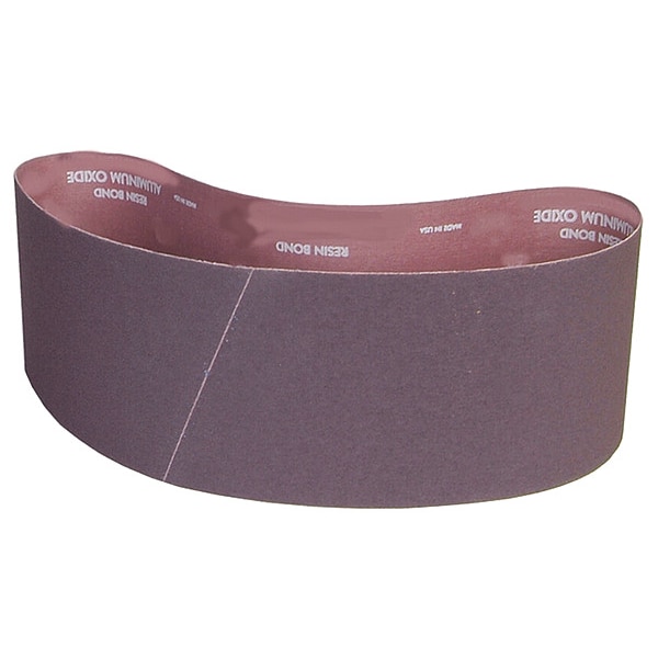 Norton Abrasives Sanding Belt, 6 in W, 60 in L, Coated, Aluminum Oxide, 80 Grit, Coarse, R228 Metalite, Brown - 78072722660