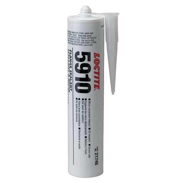 Loctite Sealant, 300 ml, Cartridge, Black, Silicone Base, SI 5910 - 231232