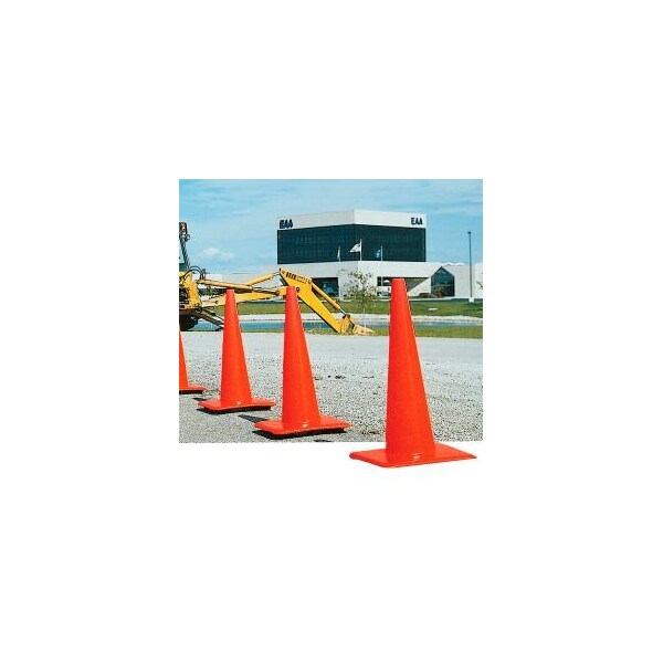 Lakeside Plastics 12" Traffic Cone, Orange, 1-1/2 lb - 1250-00