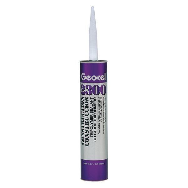 Geocel Hybrid Sealant, 10.3 oz, Cartridge, Clear, Hybrid Base, 2300 - GC66100