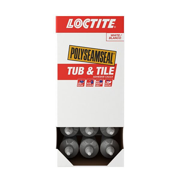 Loctite Loctite Polyseamseal White Acrylic Latex Kitchen and Bath Adhesive Caulk 5.5 oz - 2138420