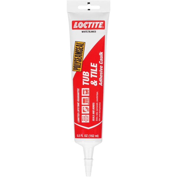 Loctite Loctite Polyseamseal White Acrylic Latex Kitchen and Bath Adhesive Caulk 5.5 oz - 2138420