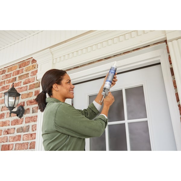 Silicone I GE Window & Door White Silicone 1 Window and Door Caulk Sealant 10.1 oz - 2749483