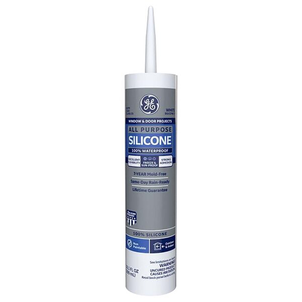 Silicone I GE Window & Door White Silicone 1 Window and Door Caulk Sealant 10.1 oz - 2749483