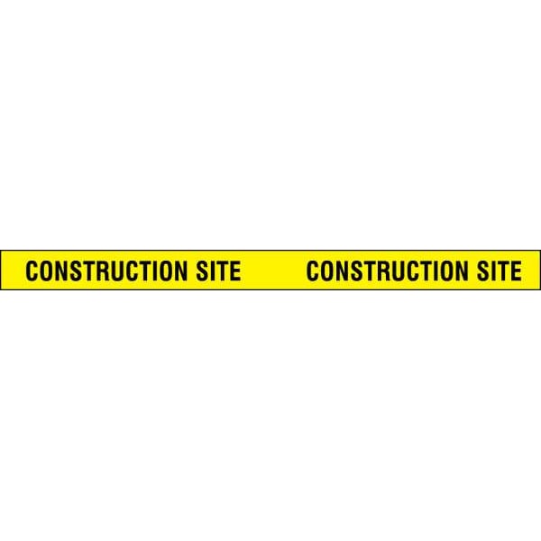 Zoro Select Barricade Tape, Construction Site, Yellow, 3 in Wide x 1,000 ft Length, LDPE, 4 mil - 3X1000' 4-MIL