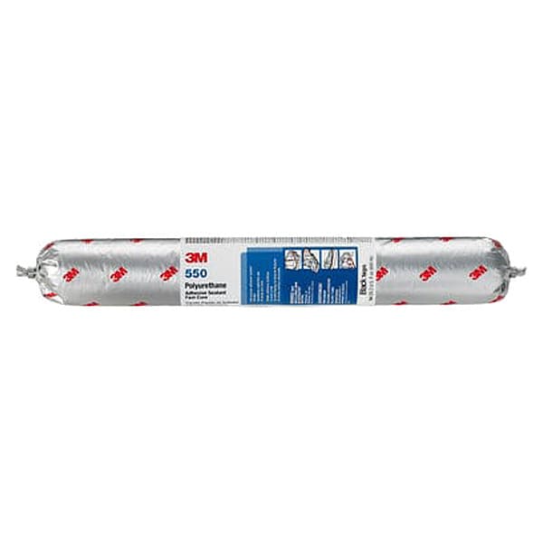 3M Polyurethane Adhesive Sealant, 20 oz, Sausage Pack, Black, Polyurethane Base, 550 - 550FC
