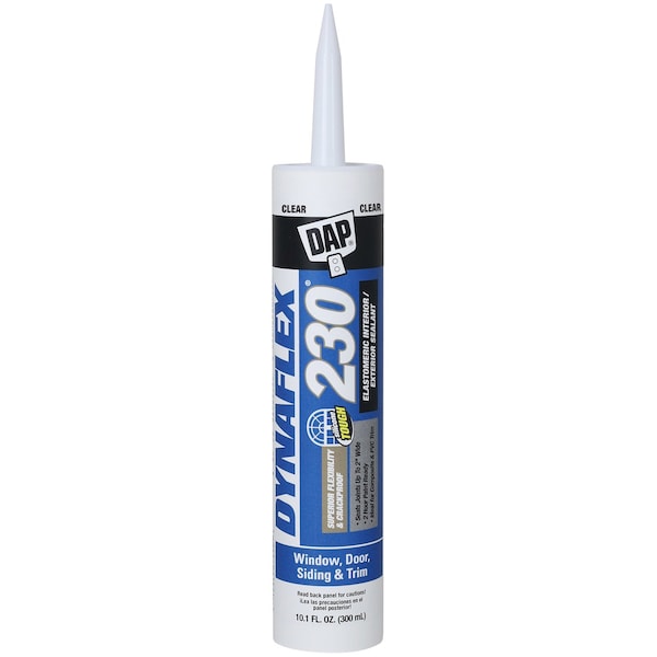 Dynaflex 230 DAP Dynaflex 230 Clear Premium Latex Door/Siding/ Window Sealant 10.1 oz - 18304
