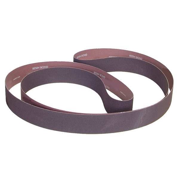 Norton Abrasives Sanding Belt, 4 in W, 90 in L, Coated, Aluminum Oxide, 80 Grit, Coarse, R228 Metalite, Brown - 78072766210
