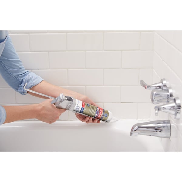 Silicone Ii GE Advanced Almond Silicone 2 Kitchen and Bath Caulk Sealant 10.1 oz - GE5060