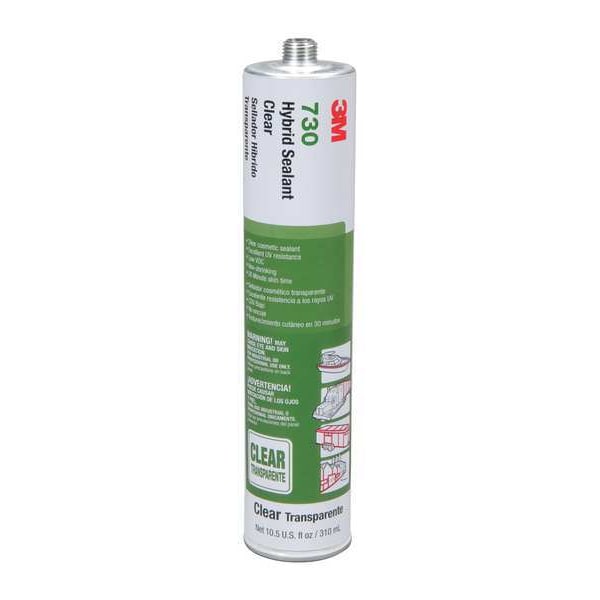 3M Polymer Sealant, 10 oz, Cartridge, Clear, Polymer Base, 730 UV - 730 UV