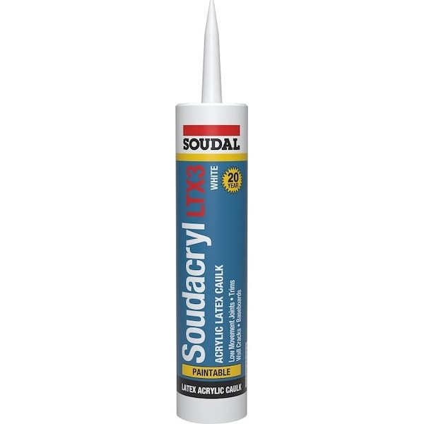 Soudal 5823513 Acrylic Latex Caulk, 101 oz - 146729