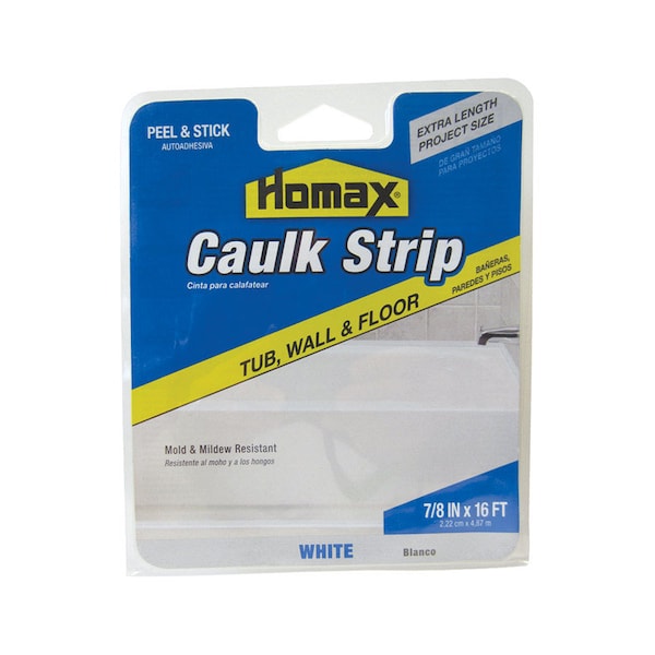 Homax Homax White Silicone Caulk Strips 7/8 in. x 16 ft. - 3072