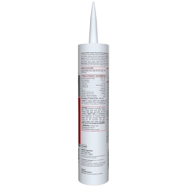 Ge GE14209 Adhesive Caulk, White, 24 hr Curing, 101 oz Cartridge - 2733583