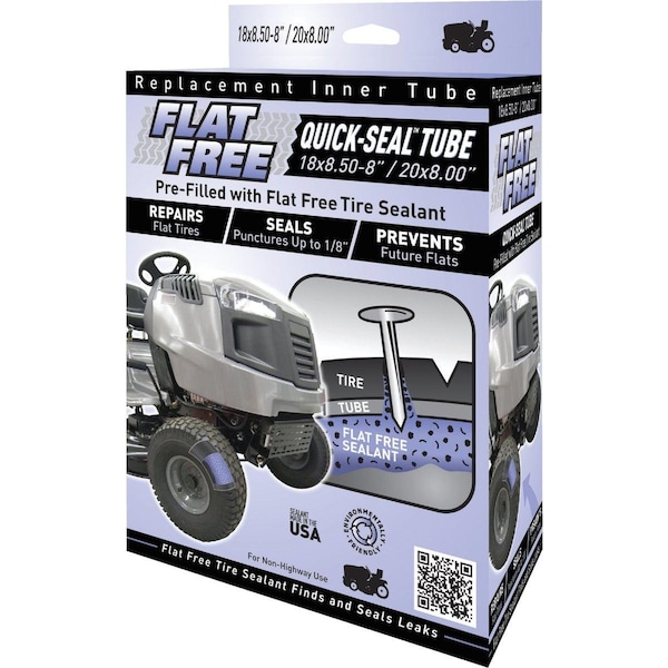 Flat Free Sealant Filled 8 In. Lawn Mower Tire Inner Tube - 45015