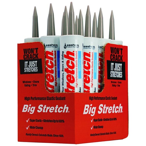 Big Stretch 10.5 Oz Sashco 10026 Slate Gray Big Stretch WB Elastomeric Sealant - 10026