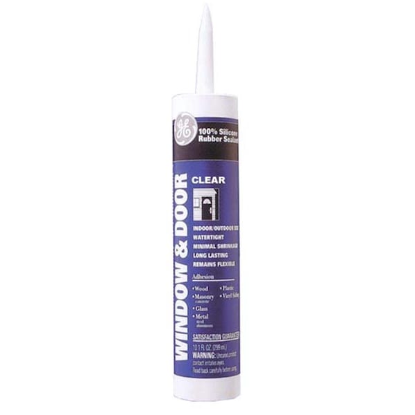 Tinkertools Clear Window & Door Silicone Rubber Caulk  GE012A - TI3546958