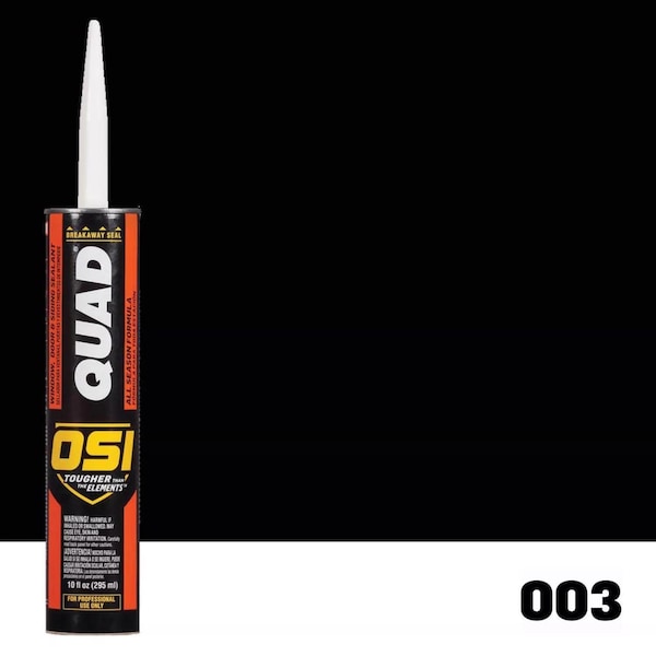 Loctite OSI Quad Black Elastomeric Polymers Door/Siding/ Window Sealant 10 oz - 1637190