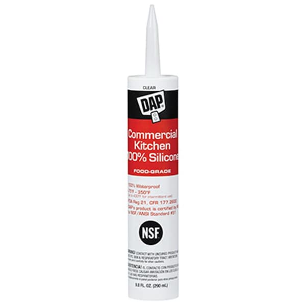 Homestead 08658 9.8 oz. Silicone Kitchen Caulk, Clear - HO2668288