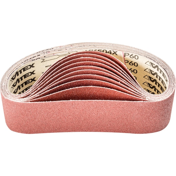 Pferd Coated Belt, Al/Oxd, 3"x21", 60 Grit, 3" W, 21" L, Coated, Aluminum Oxide, 60 Grit - 49213