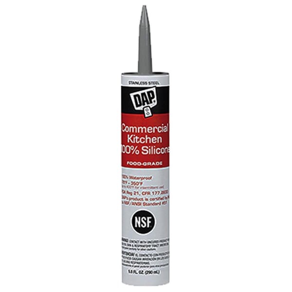 Homestead 08660 9.8 oz. Stainless Steel Silicone Kitchen Caulk - HO2668383