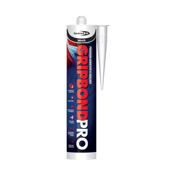 Bond It GRIPBOND PRO Hybrid Sealant and Adhesive - BDMSPWH