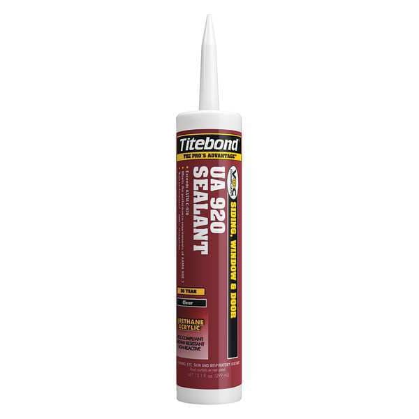 Titebond Sealant, 10 oz, Cartridge, Clear, Acrylic Latex Base, UA 920 - 8741