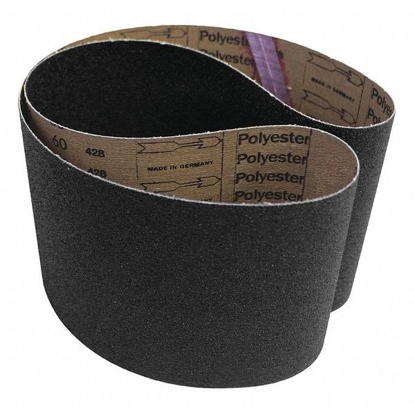Vsm Abrasive Belt, 80 Grit, SC, 3 x 24", PK10, 3" W, 24" L, Coated, Silicon Carbide, 80 Grit, Medium, Black - 8003