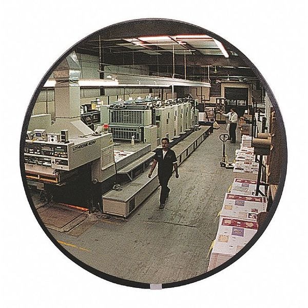See All Industries Mirror, Convex, Indoor, Acrylic, 12" dia. - PLX13