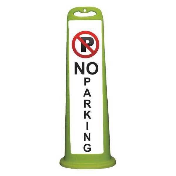 Cortina Safety Products Channelizer, Flat Panel, Lime, No Parking - 03-760-LINP