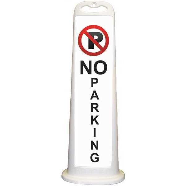 Cortina Safety Products Flat Panel Channelizer, White, No Parking - 03-760-WNP