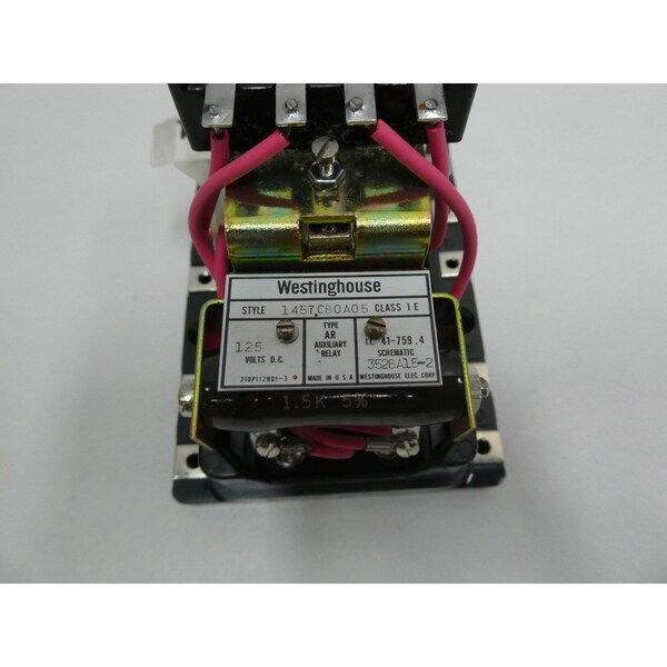 Westinghouse Tipo Ar Auxiliar 125V-CD Otro Relé - 1457C80A05