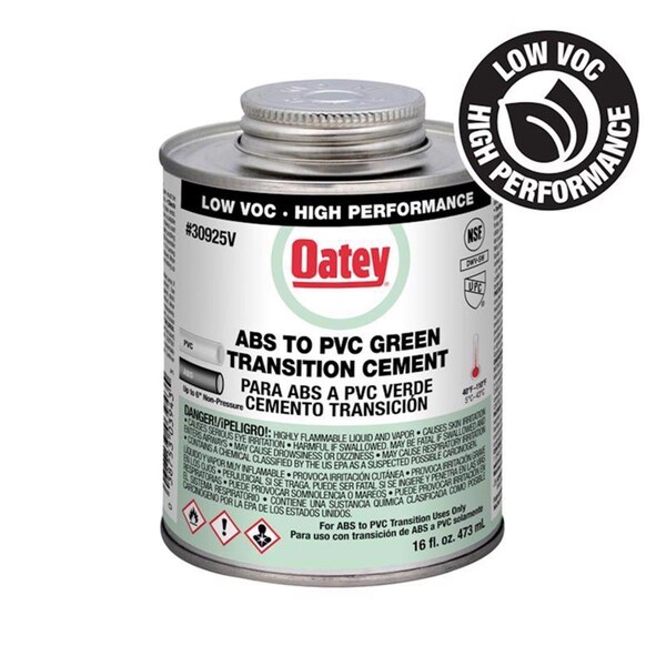 Tinkertools 16 oz Transition Cement for ABS & PVC - Green - TI3306939