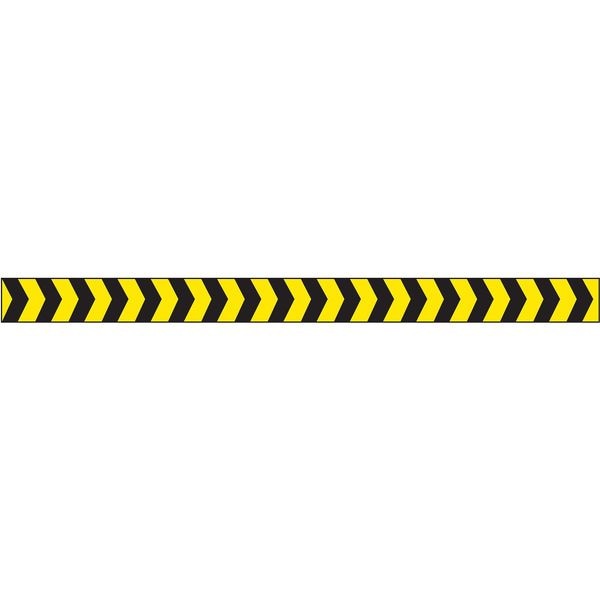 Zoro Select Barricade Tape, No Legend, Black/Yellow, 2 in Wide x 180 ft Length, Vinyl, 4 mil - 2 IN W X 60 YD