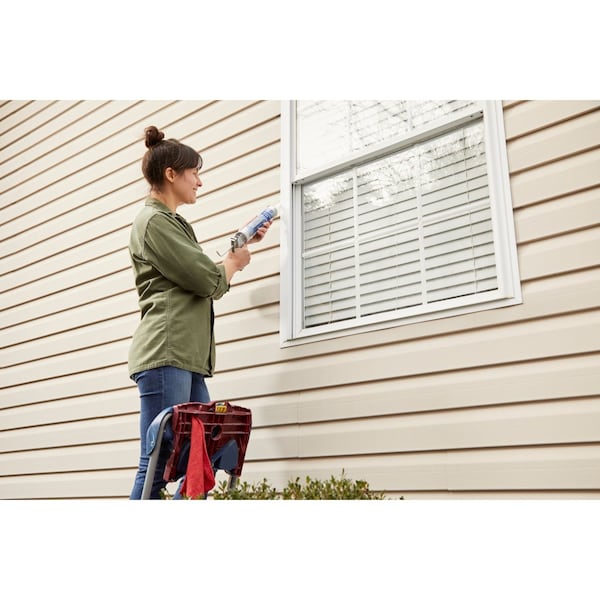 Ge GE All Weather Pro White Acrylic Latex Window and Door Caulk Sealant 10.1 oz - 2737280