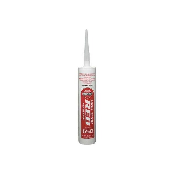 Itw VersaChem Hi-Temp Red Silicone, 65010, 10.3 Oz. Cartridge - 65010