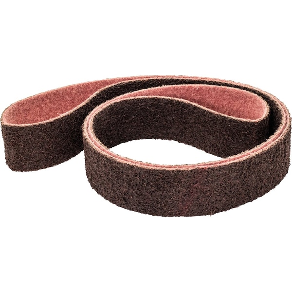 Pferd Surface Conditioning Belt, 2" W, 72" L, 180 M Grit, Medium, Aluminum oxide, POLIVLIES - 43587
