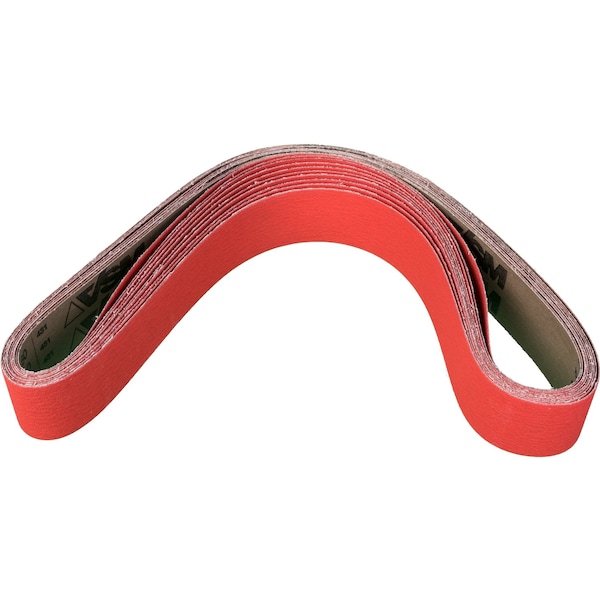 Pferd Coated Belt, Co-Cool, 2-1/2"x60", 80 Grit, 2-1/2" W, 60" L, Coated, Ceramic Oxide, 80 Grit - 49619