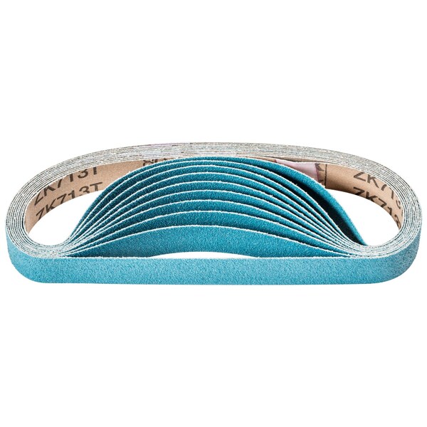 Pferd Coated Belt, Zirc, 3/4"x18", 80 Grit, 3/4" W, 18" L, Coated, Zirconia Alumina, 80 Grit - 49744