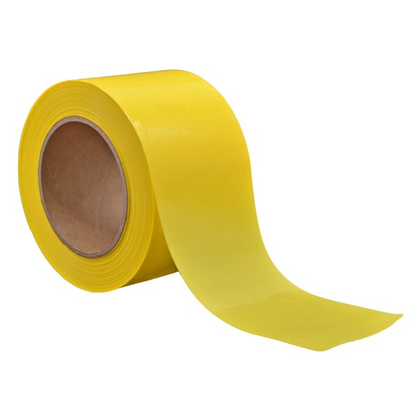 Wod Tape Barricade Tape, Yellow, 3 inch Wide x Polyethylene, 3 mil - WOD BRC-YNP-03000-36-200-YEL