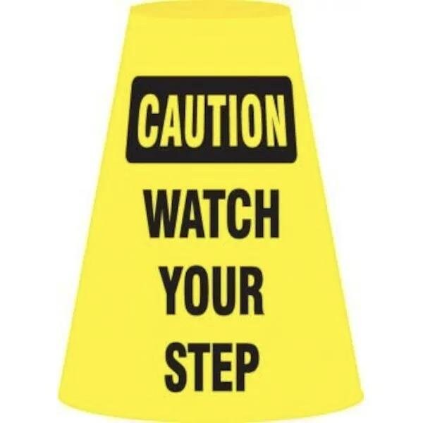 Accuform Traffic Cone Cuff Sleeve, For Use With Standard 18 in and 28 in High Traffic Cones - FBC919E