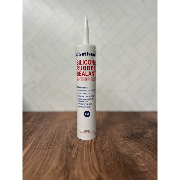 Chatham Brass High Temp Red Caulker, 10.3 oz High Temp Red Silicone - 12RED