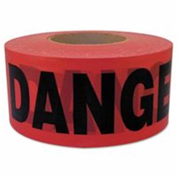 Tinkertools Standard Grade Barricade Tape - Red - 3 in. x 1000 ft. - TI3673858