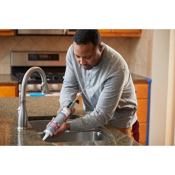 Silicone I GE Tub & Tile White Silicone 1 Tub and Tile Caulk Sealant 10.1 oz - 2749484
