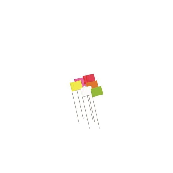 Bon Tool Bon 84-848 Marking Flags 2.5" X 3.5" X 21" White(1000/Pkg) - 84-848
