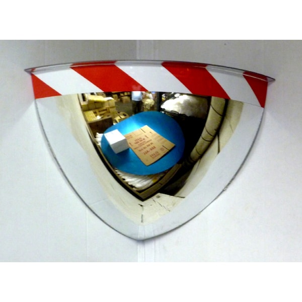 See All Industries Mirror, Dome, Quater, Hi Viz, Acrylic, 36" - PV36- 90RT