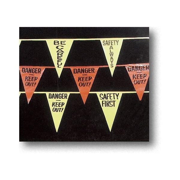 Mutual Industries 60' Pennants W/Legend Red, 10C - 15906-79