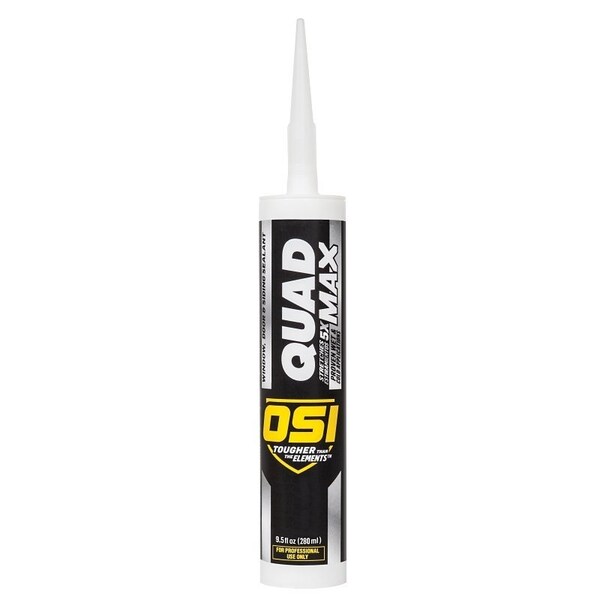 Osi QUAD MAX Sealant, Gray, -14 to 158 deg F, 9.5 oz Cartridge - 1869460