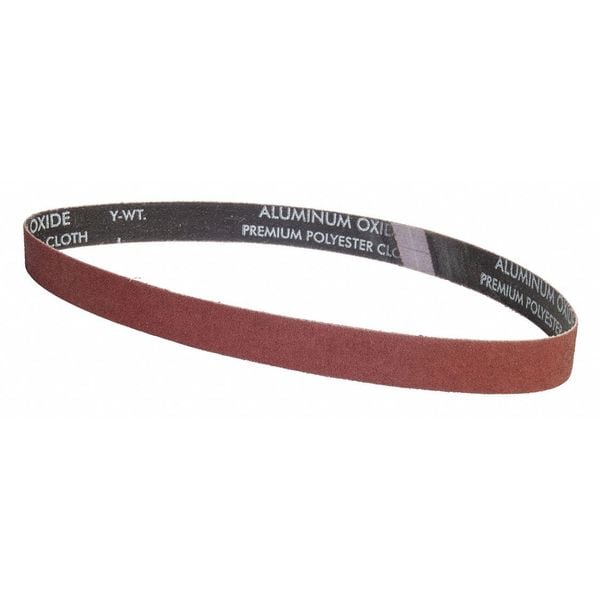 Zoro Select Sanding Belt, Coated, 1 in W, 42 in L, P120 Grit, Medium, Aluminum Oxide, XP0998W, Brown - 78072775807