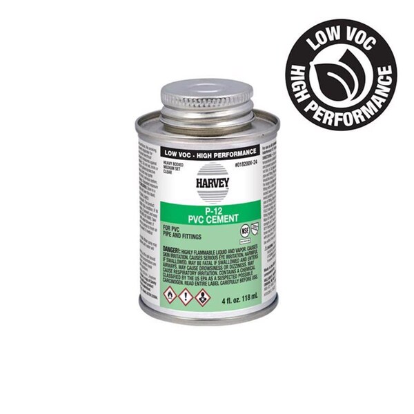 Tinkertools 4 oz Harvey Cement for PVC - Clear - TI3313327